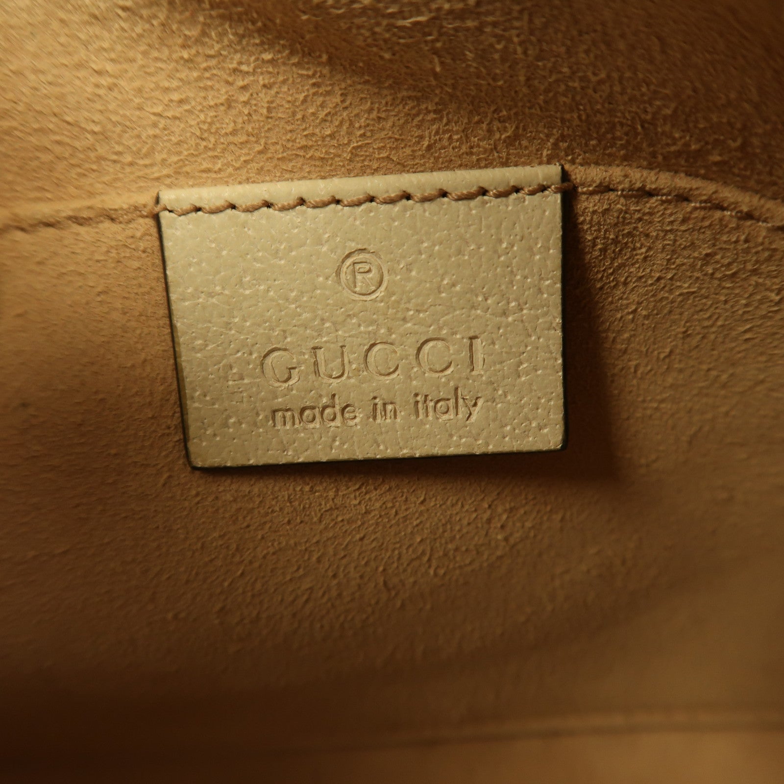 GUCCI 牛皮皮革Shoulder Bag金扣肩背袋白色