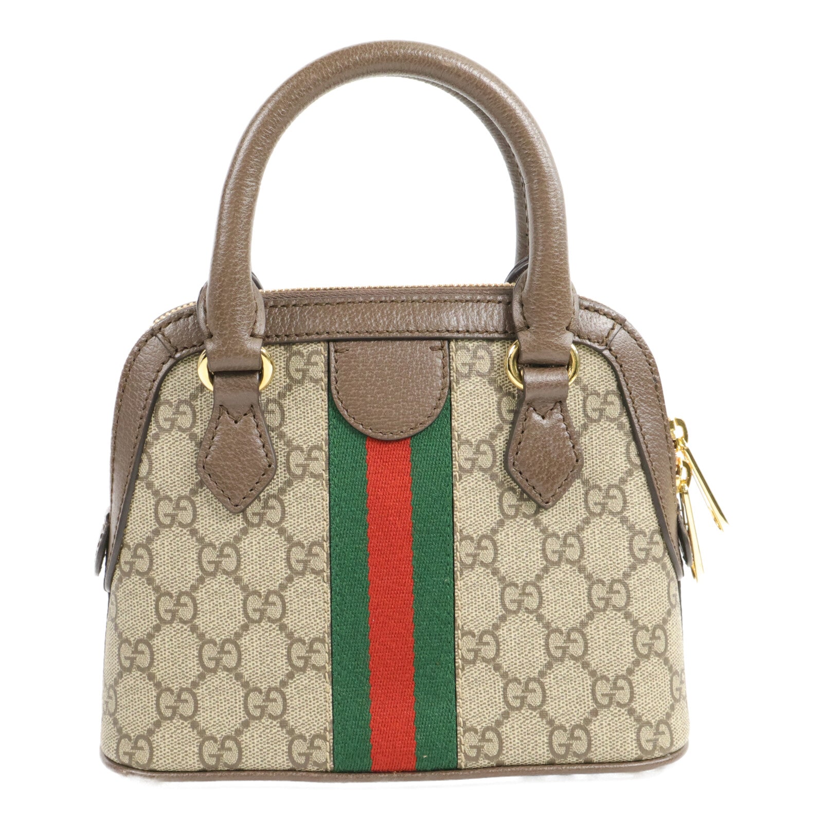 GUCCI 塗層帆布Ophidia GG Mini Top Handle手挽肩背兩用袋