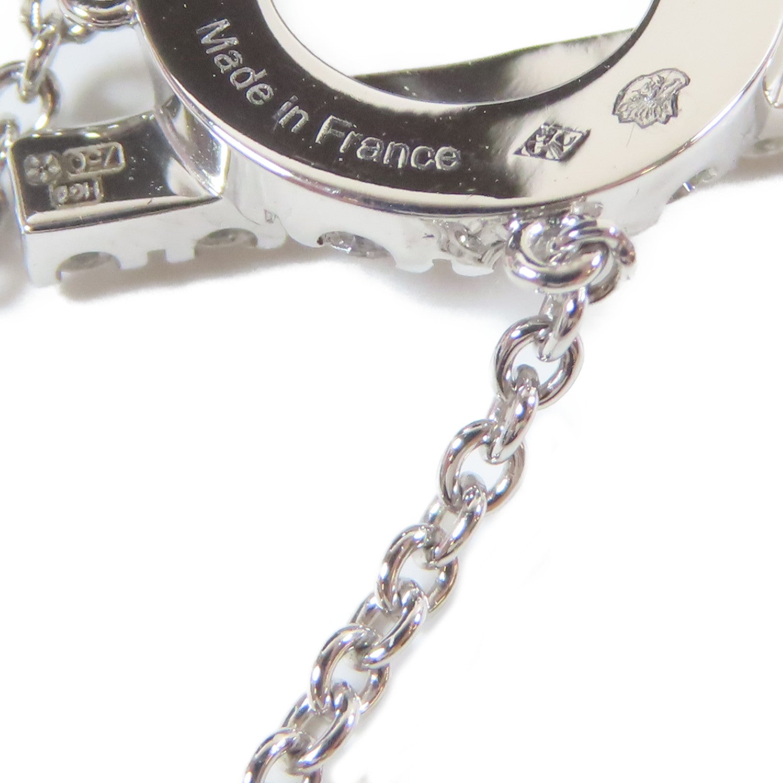 HERMES 18K白金Finesse Pendant項鍊