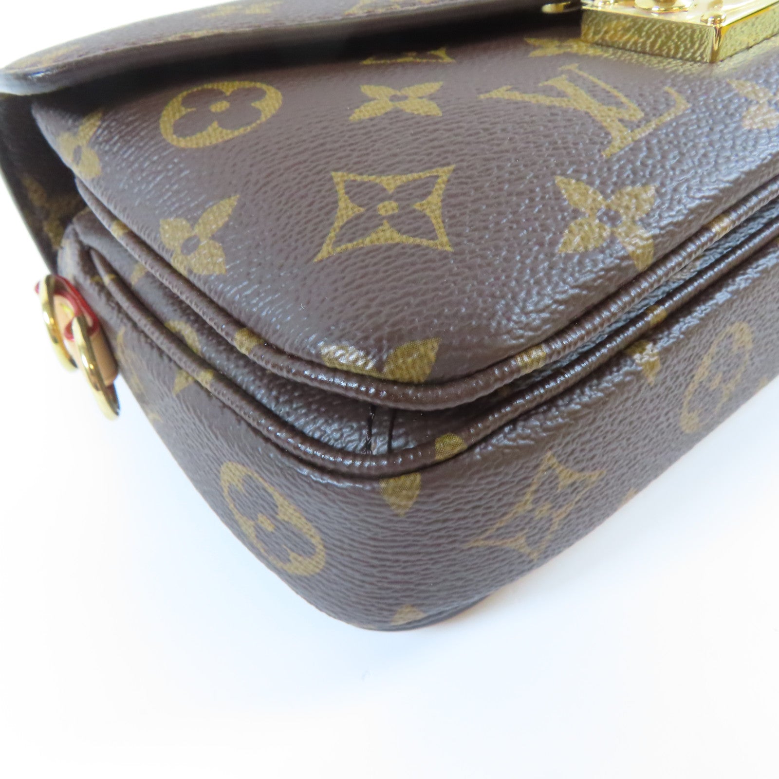 LOUIS VUITTON Monogram Pochette Metis East West金扣手挽肩背兩用袋啡色