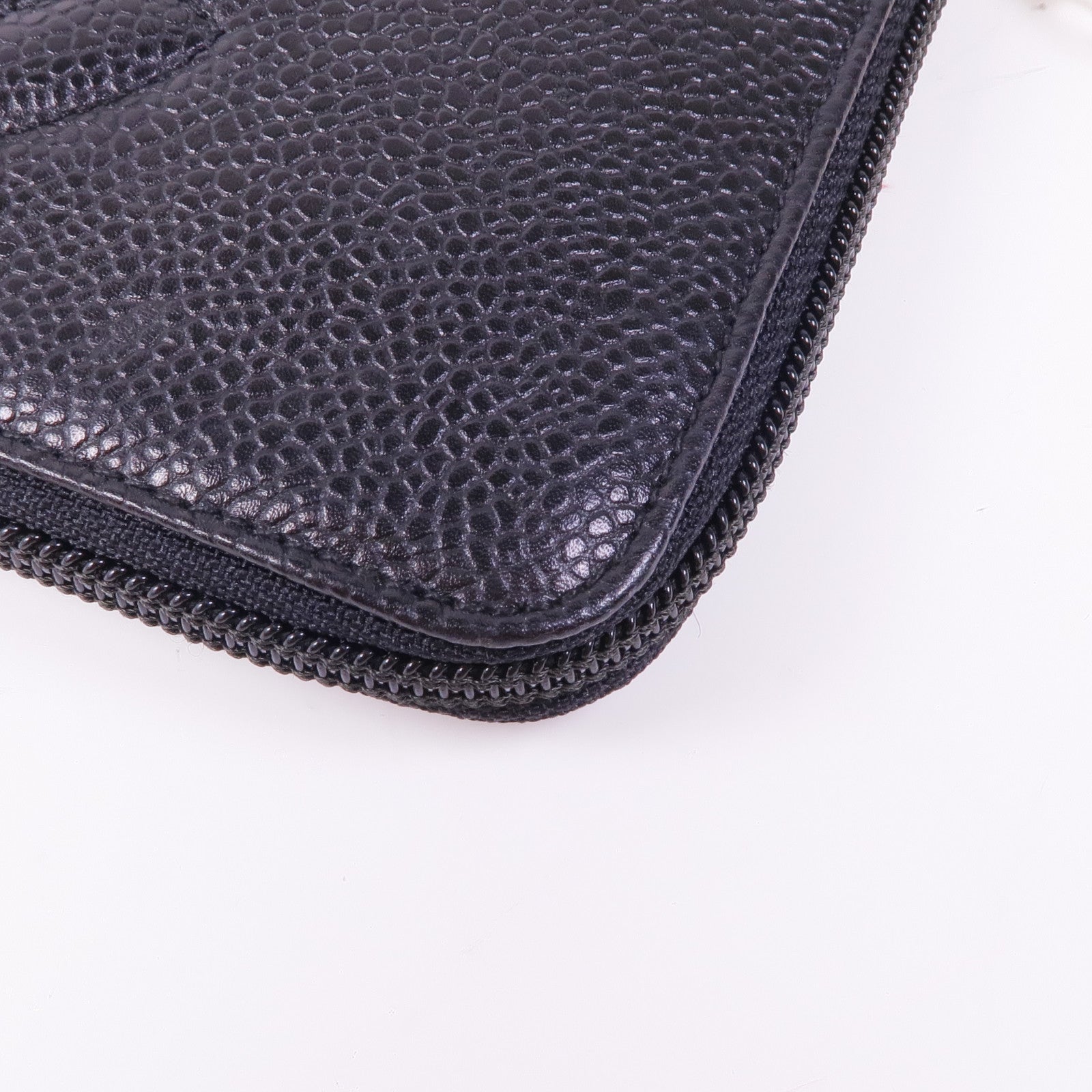 CHANEL 牛皮皮革Long Wallet金扣長錢包