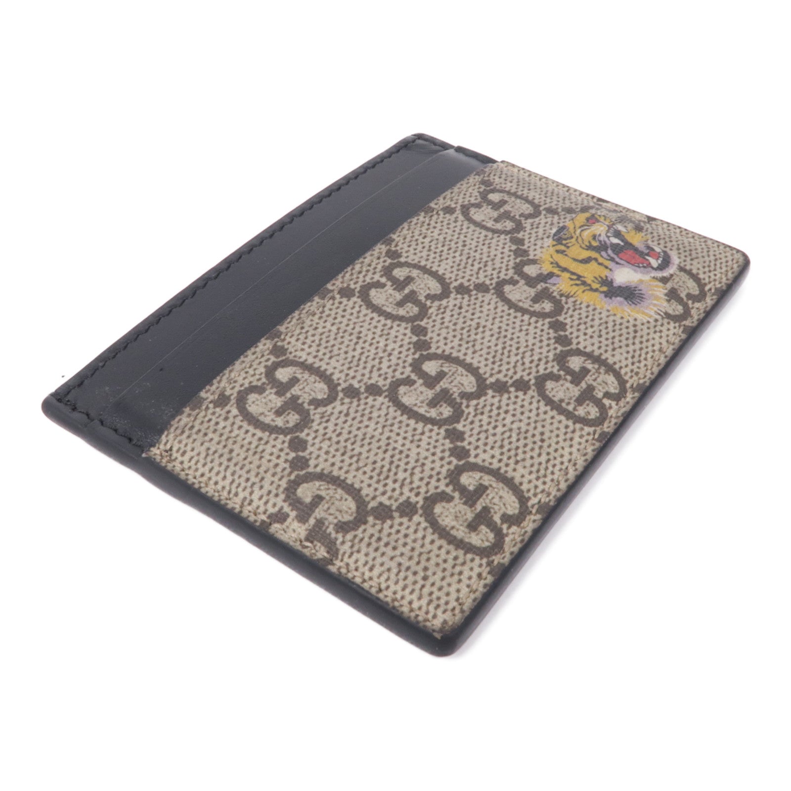 GUCCI 塗層帆布Tiger Card Case卡片套