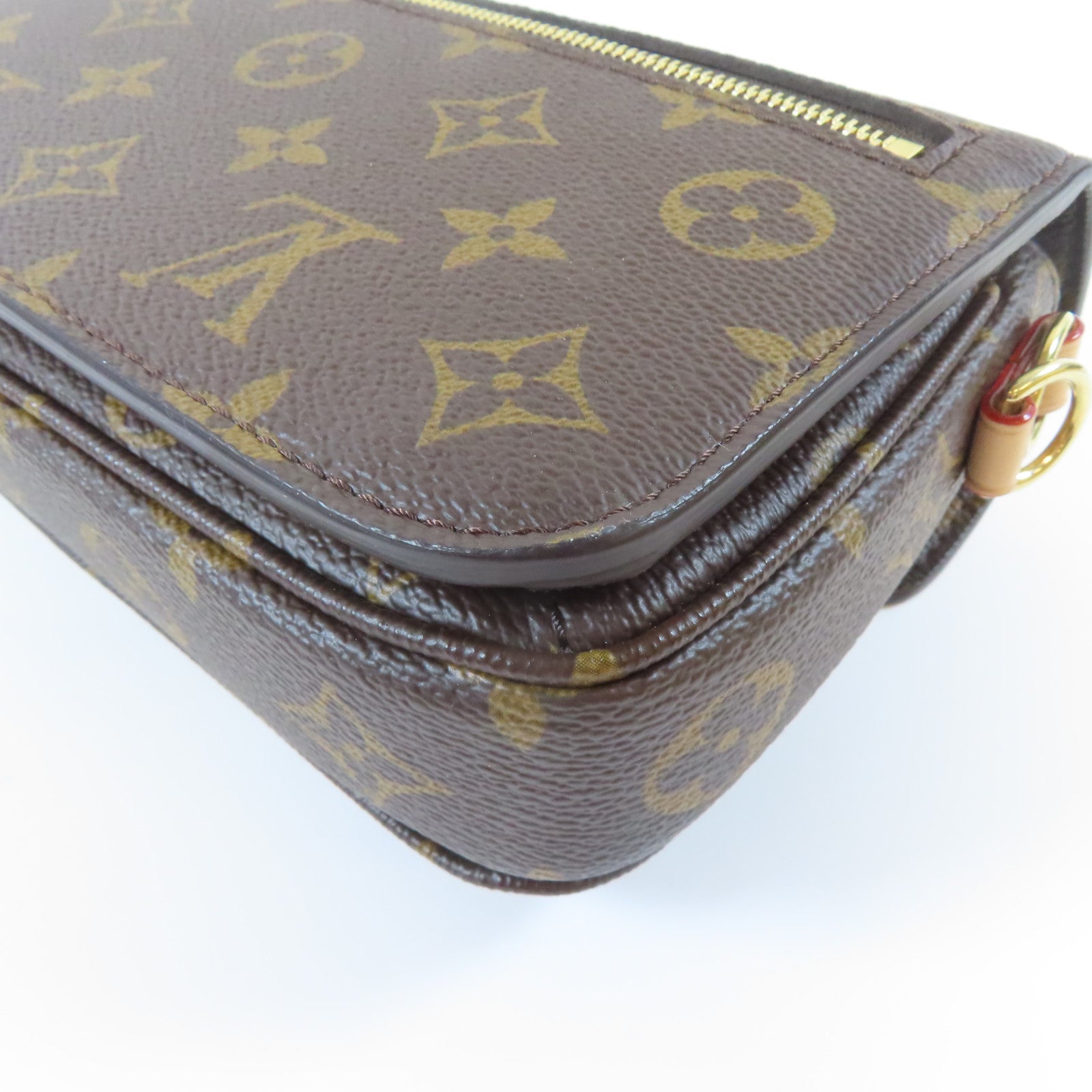 LOUIS VUITTON Monogram Pochette Metis East West金扣手挽肩背兩用袋啡色