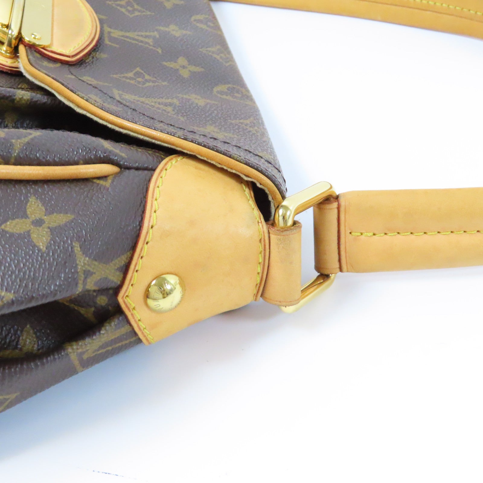 LOUIS VUITTON 【激減優惠】Monogram Beverly PM金扣肩背袋啡色