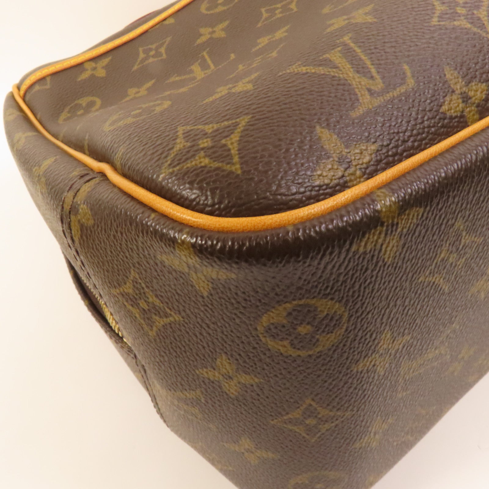 LOUIS VUITTON Monogram Deauville GM金扣手挽袋