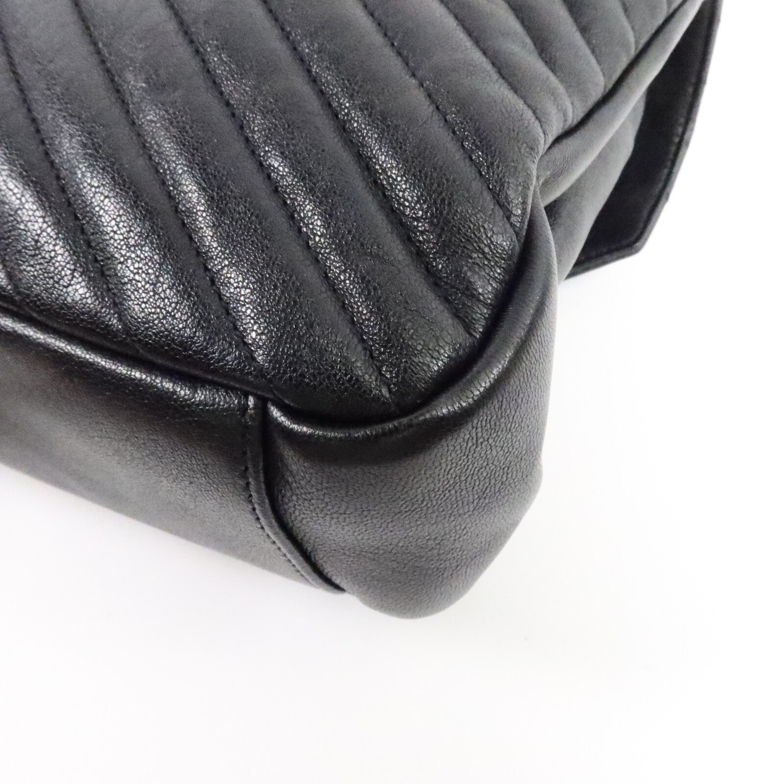 SAINT LAURENT 牛皮皮革College Large鏈帶手挽肩背兩用袋