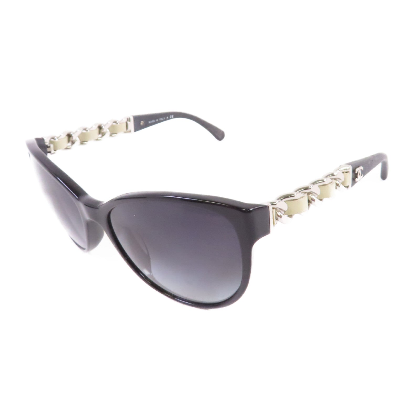 CHANEL PVC/金屬Sunglasses太陽眼鏡黑色