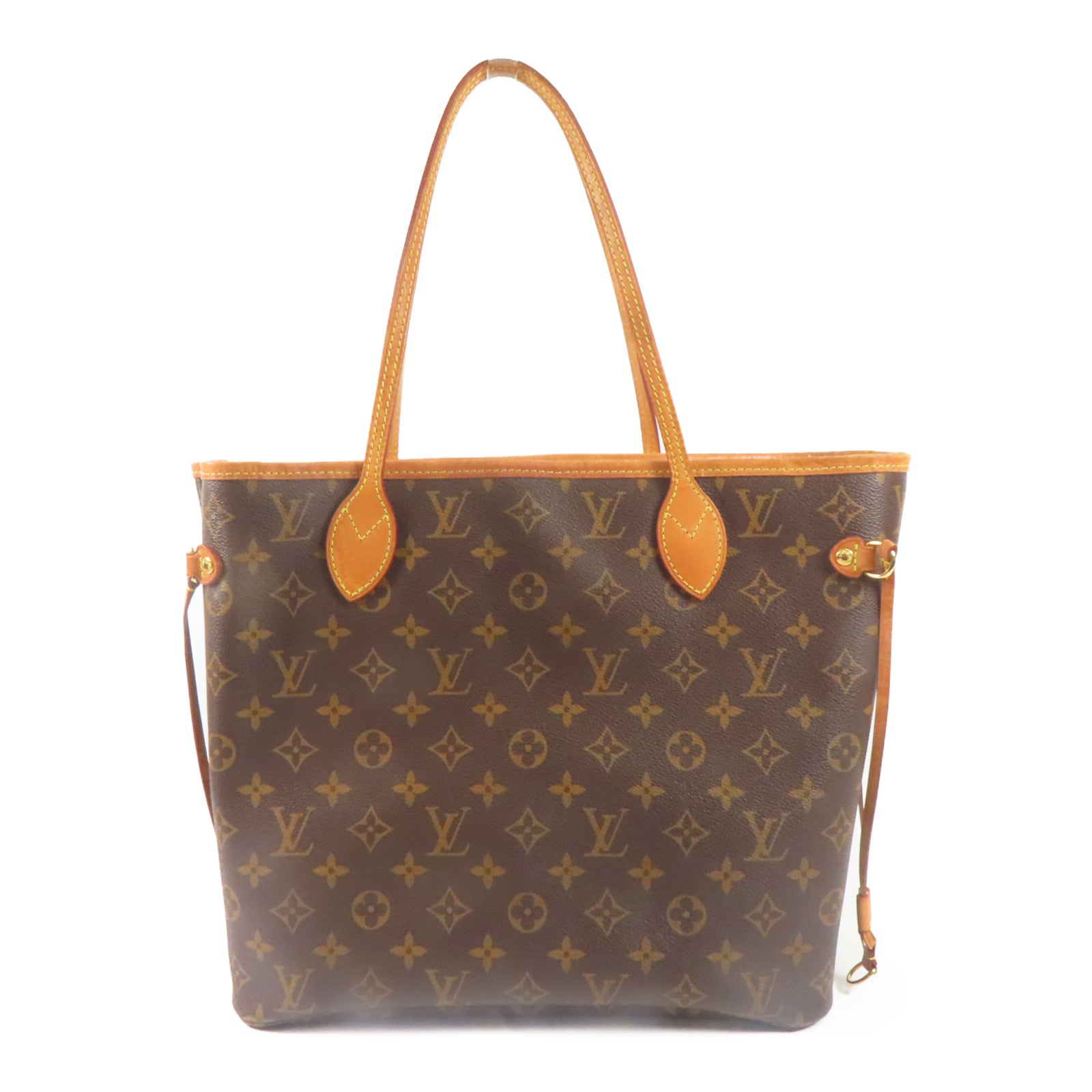 LOUIS VUITTON Monogram Neverfull MM金扣肩背袋手挽袋