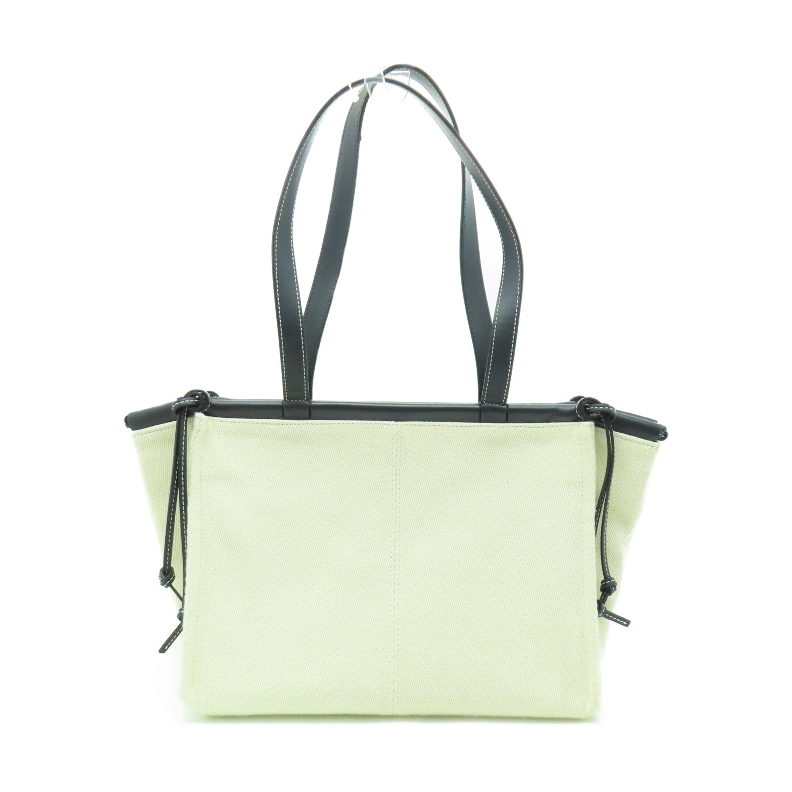 LOEWE 【清倉大減價】帆布Cushion Tote Bag肩背袋米色/黑色