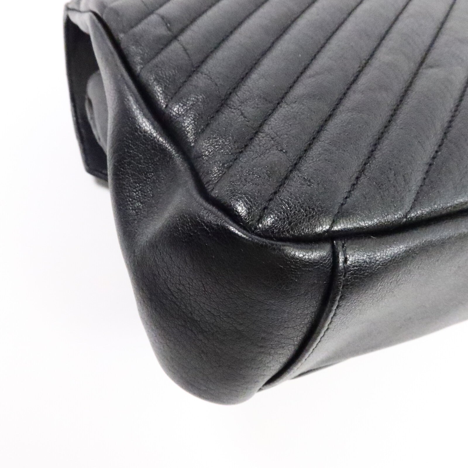 SAINT LAURENT 牛皮皮革College Large鏈帶手挽肩背兩用袋