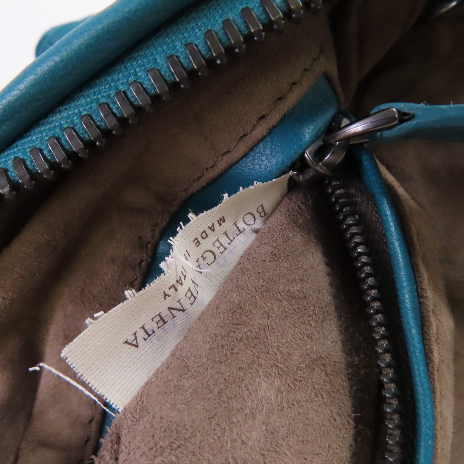 BOTTEGA VENETA 織紋皮革Shoulder Bag肩背袋湖水綠色