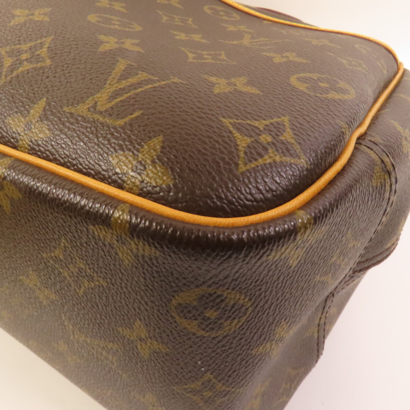 LOUIS VUITTON Monogram Deauville GM金扣手挽袋