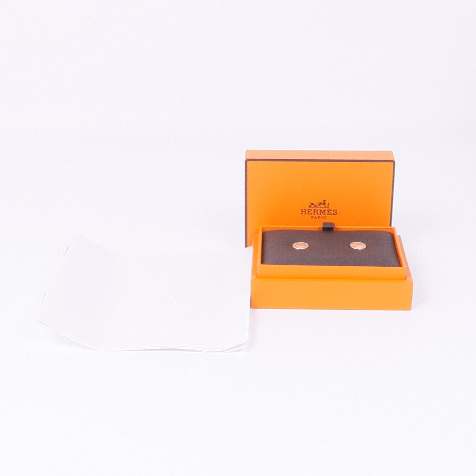 HERMES 925純銀Ex-Libris耳環