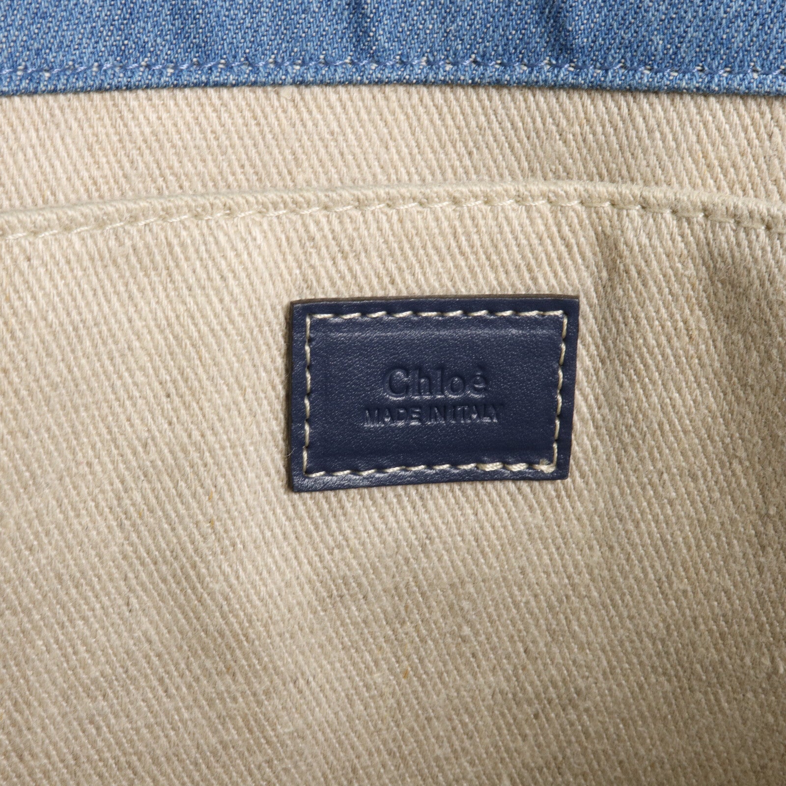 Chloe 牛仔布Woody Medium肩背袋/手挽袋