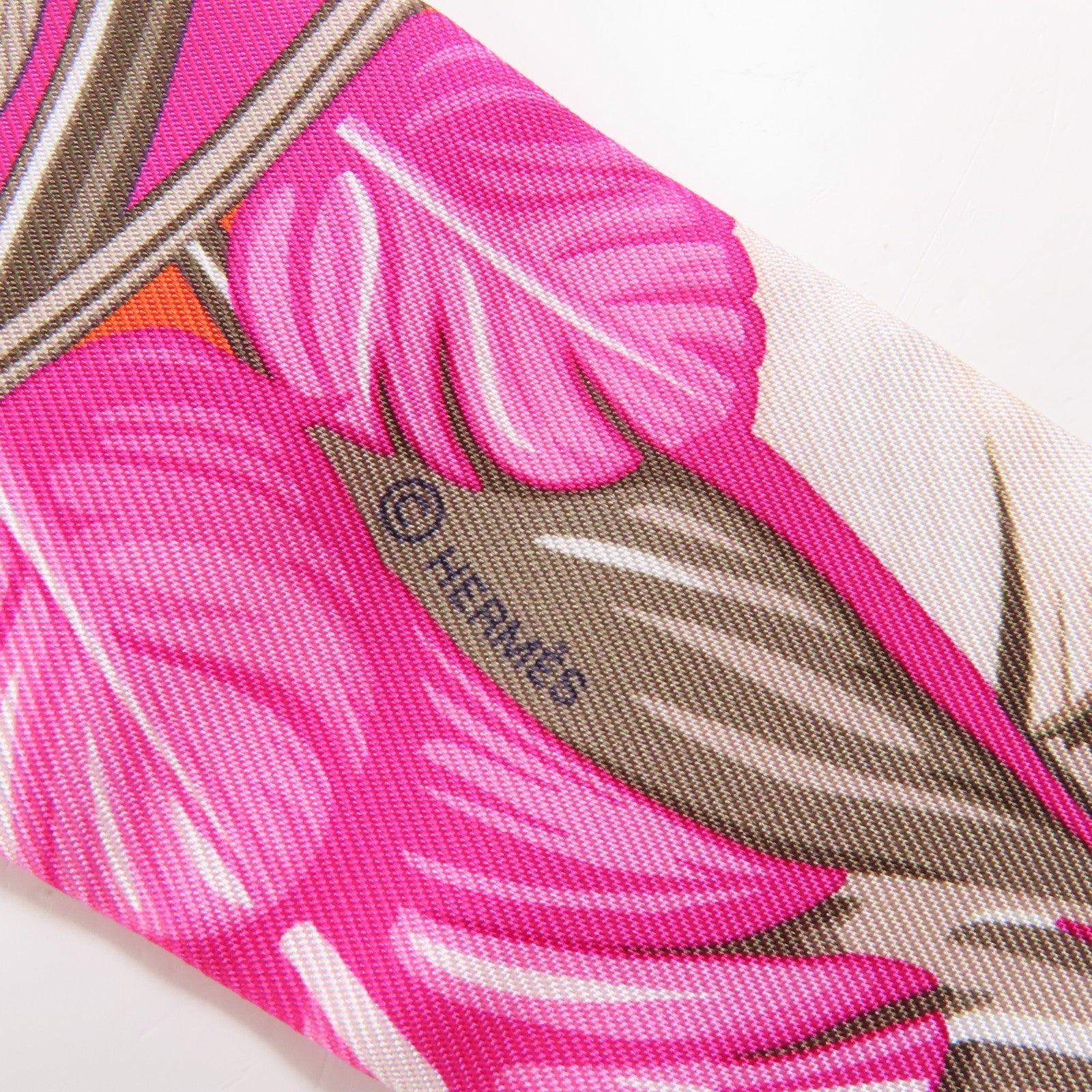 HERMES 絲質Twilly絲巾