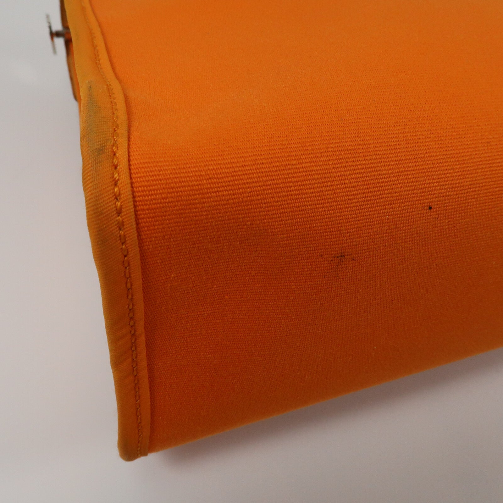 HERMES 帆布Herbag PM銀扣手挽肩背兩用袋Orange
