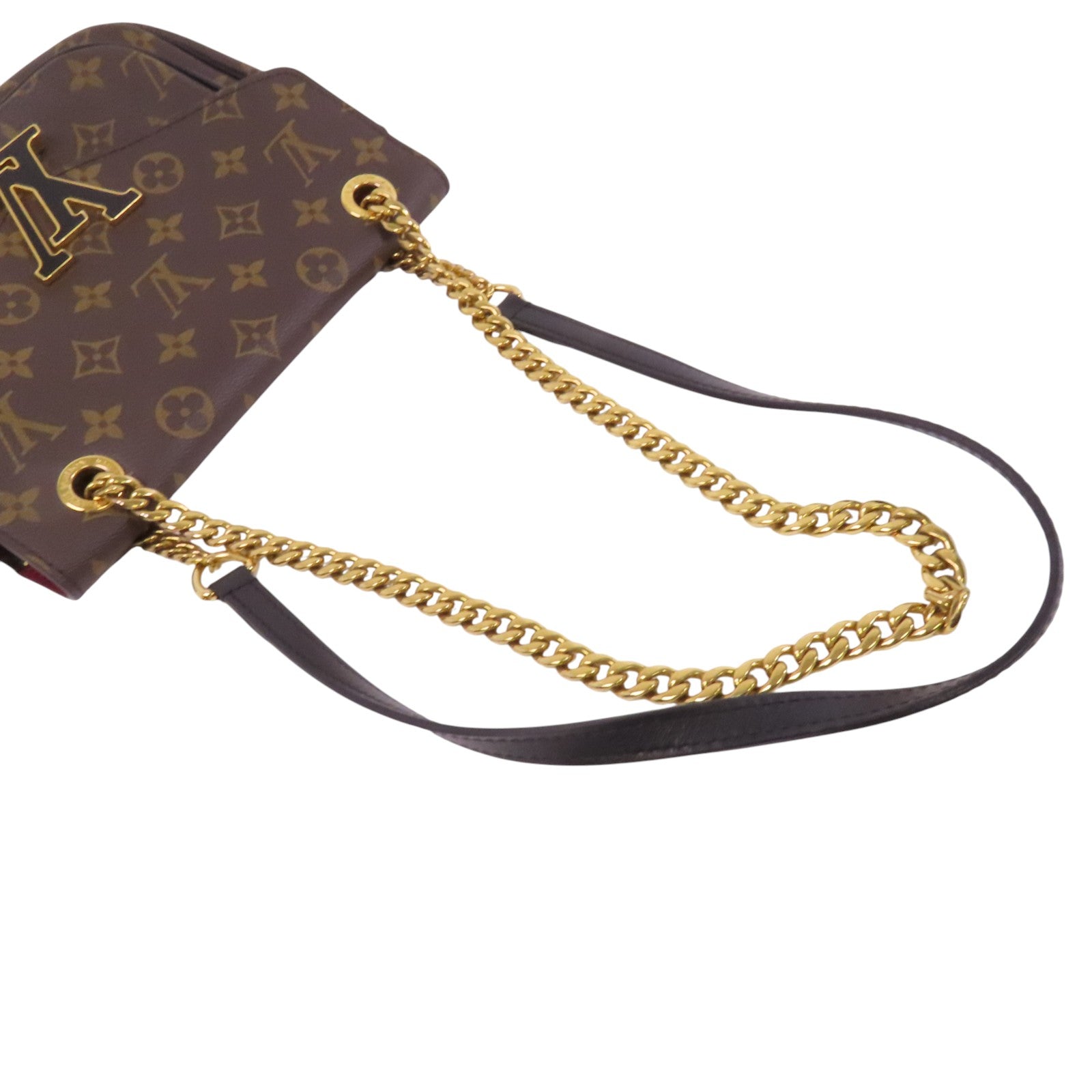 LOUIS VUITTON Monogram Passy銀扣鏈帶肩背袋