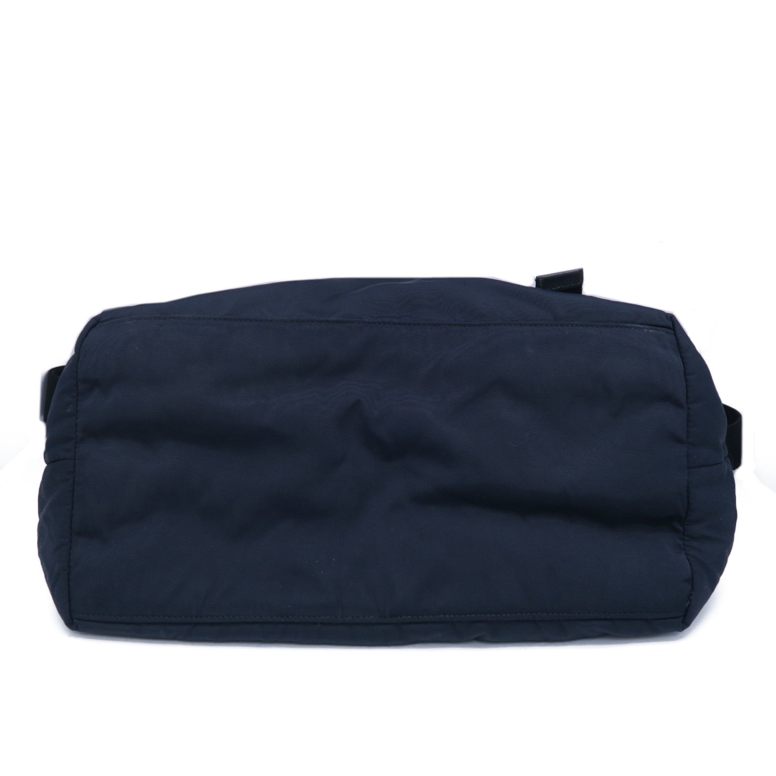 PRADA 【激減優惠】尼龍Shoulder Bag銀扣肩背袋深藍色
