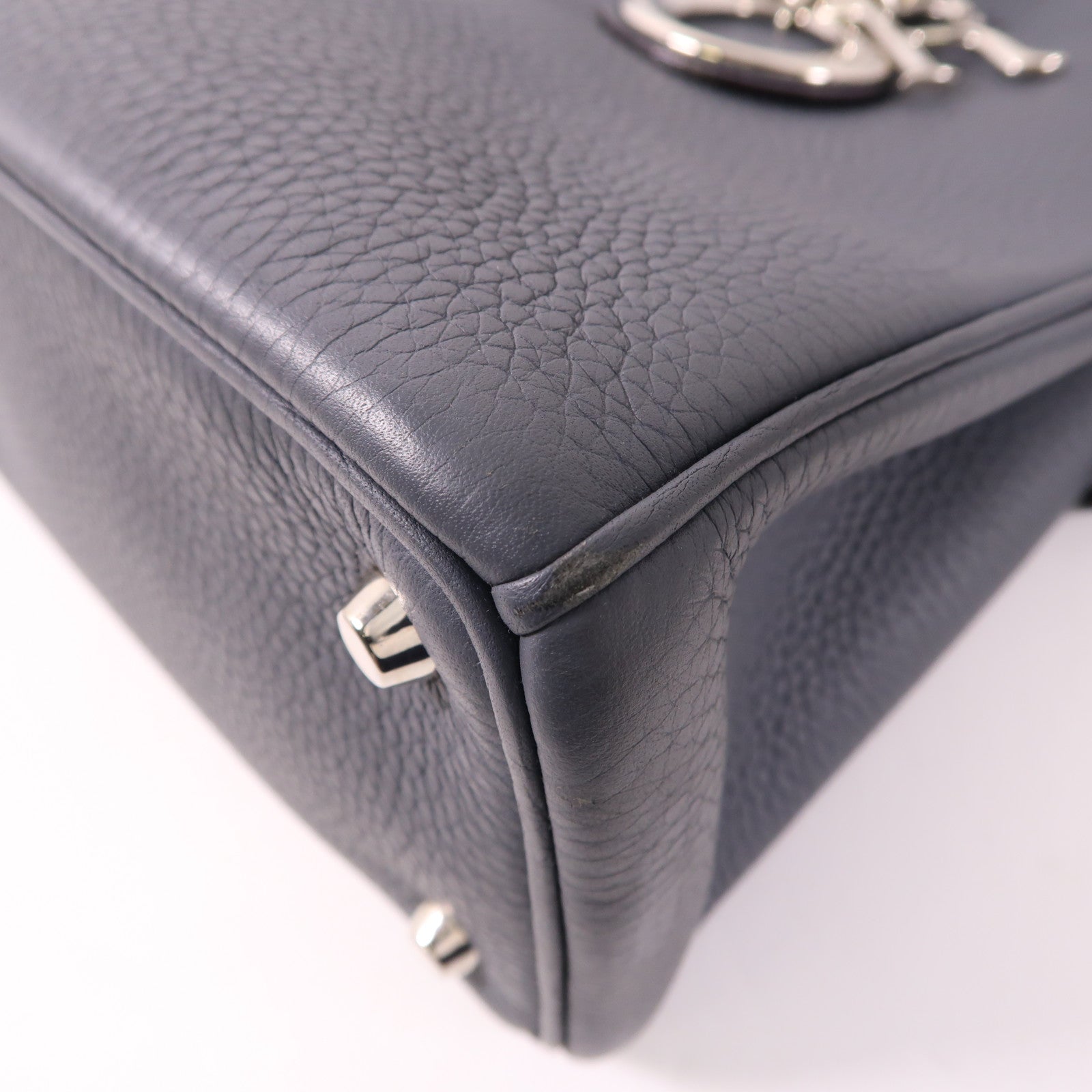 Dior 牛皮皮革Diorissimo銀扣手挽肩背兩用袋