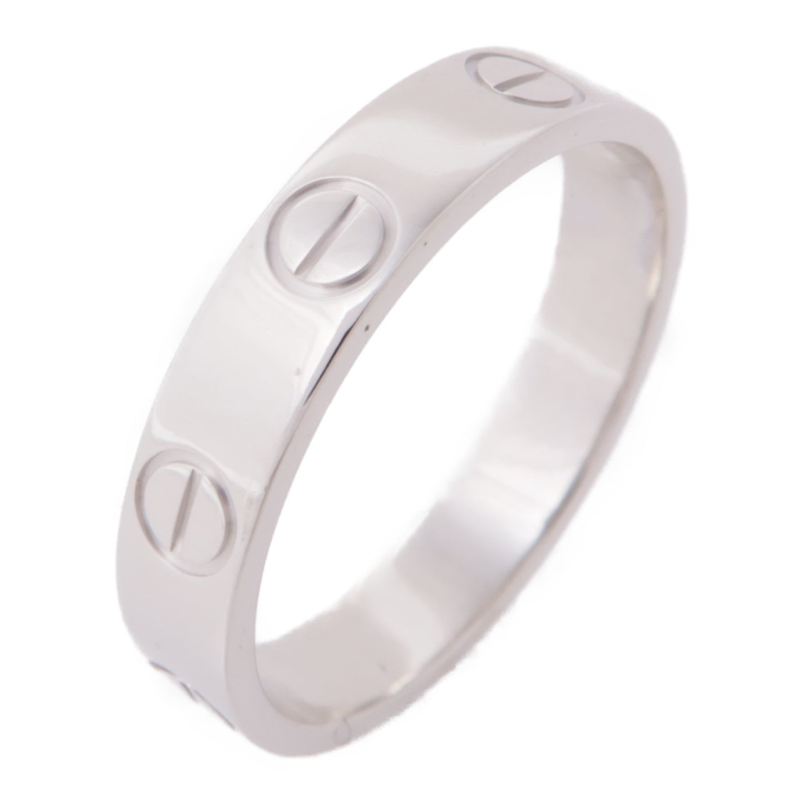 CARTIER 18K白金Love Ring戒指Cartier#50/US#5.25