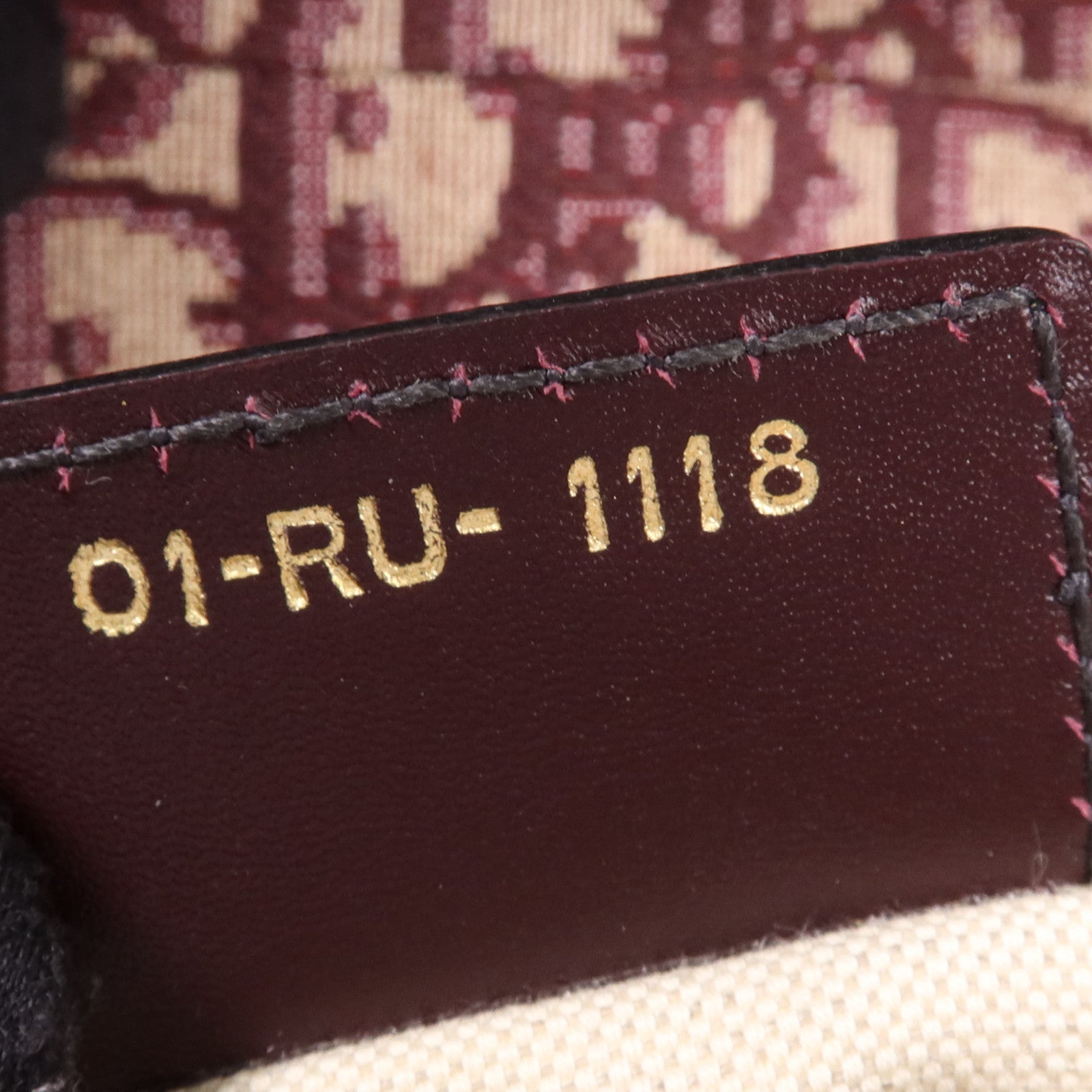 Dior 帆布Mini Saddle金扣手挽袋