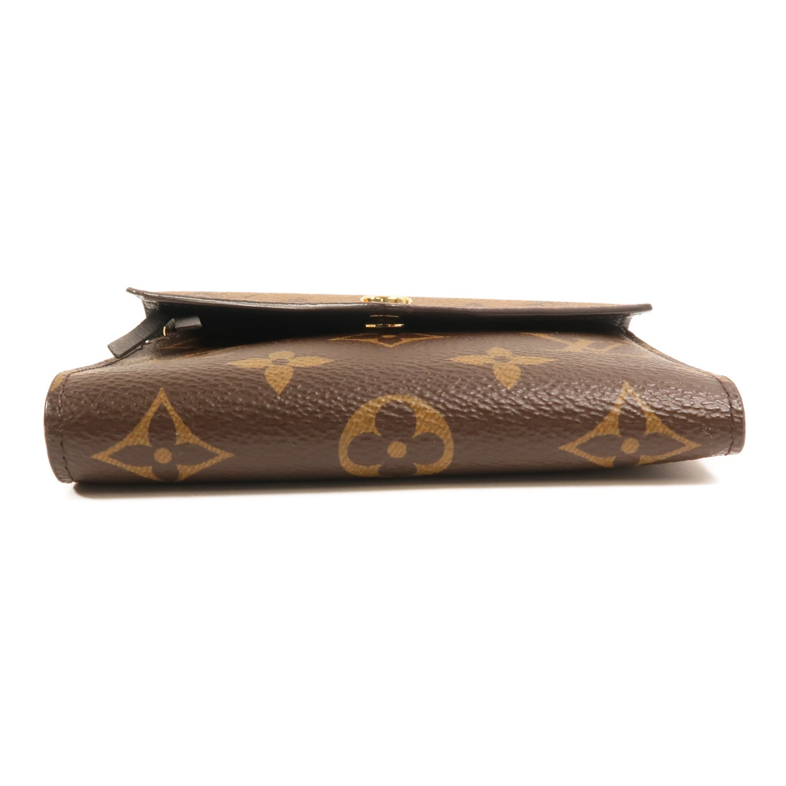 LOUIS VUITTON Monogram/Monogram Reverse Victorine Wallet金扣錢包棕色