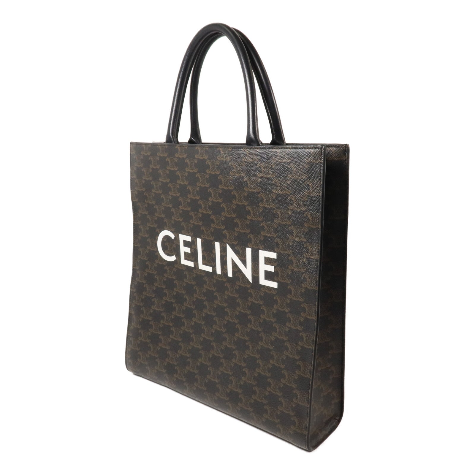 CELINE 塗層帆布Vertical Cabas Medium手挽肩背兩用袋
