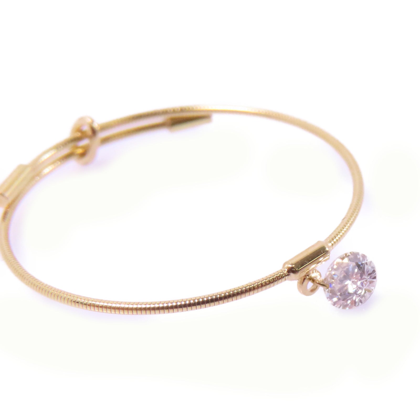 JEWELRY 18K黄金Diamond Ring 0.07ct鑽石戒指US#7