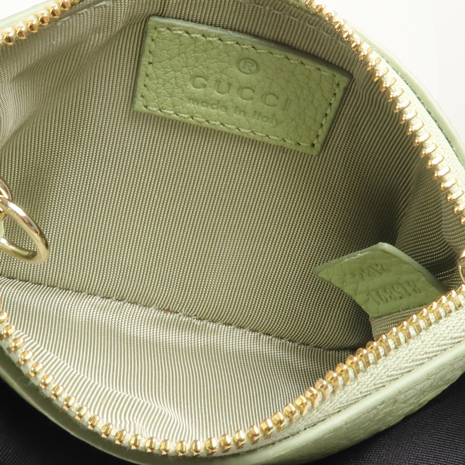GUCCI 牛皮皮革GG Emblem Key&Coins Case
