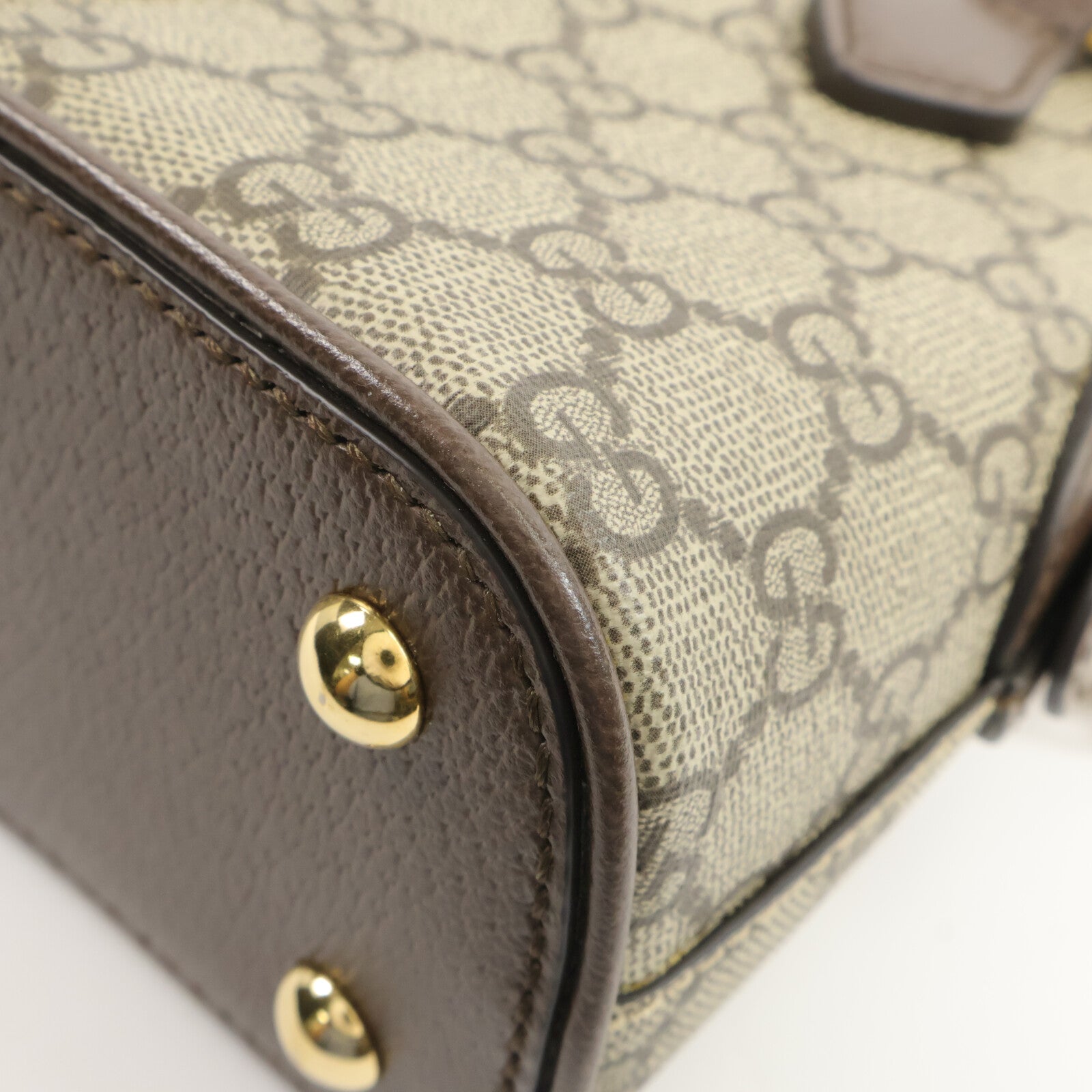 GUCCI 塗層帆布Ophidia GG Mini Top Handle手挽肩背兩用袋