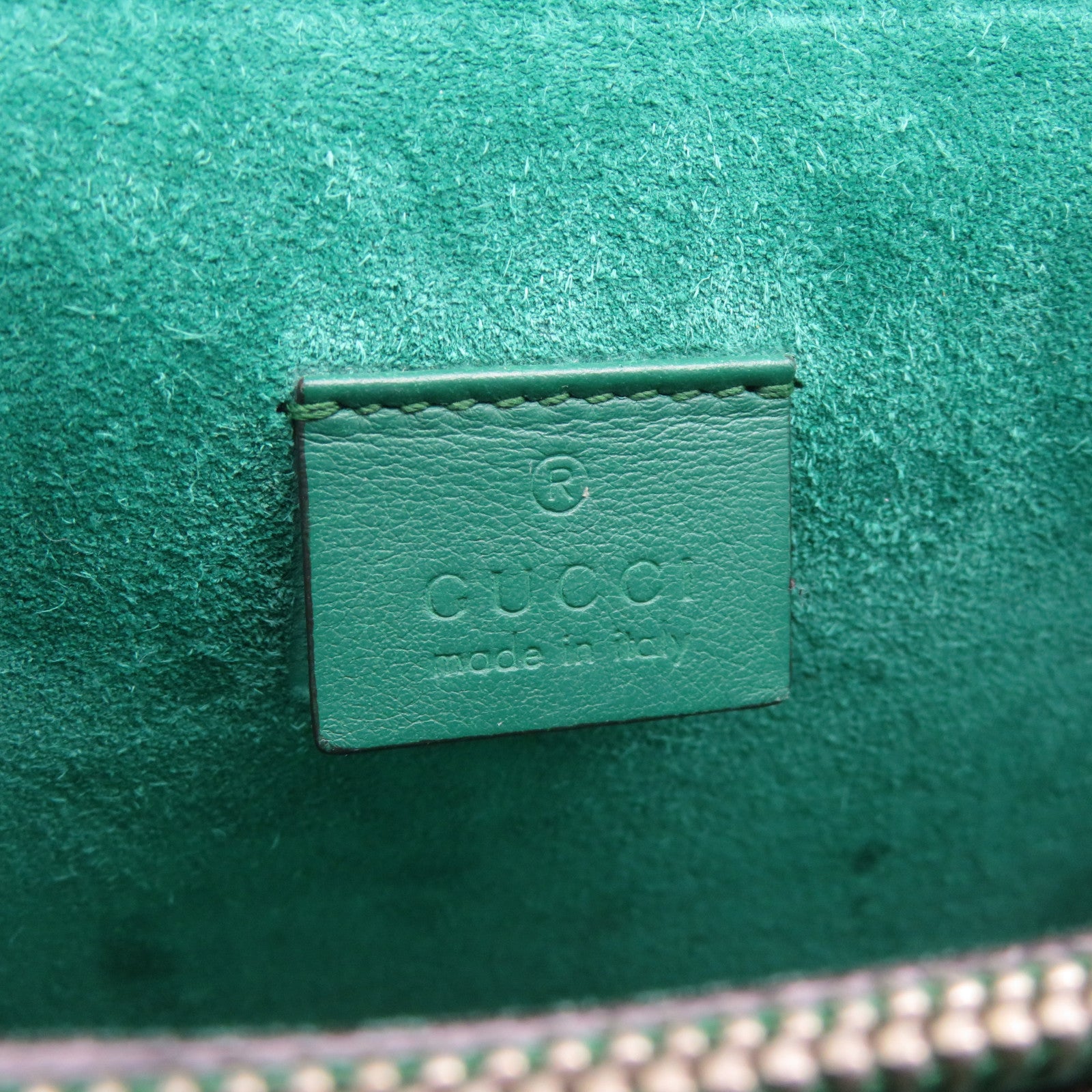 GUCCI 【清倉大減價】塗層帆布Chain Shoulder銀扣肩背袋啡色