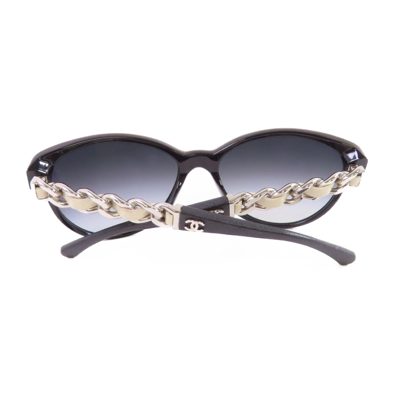 CHANEL PVC/金屬Sunglasses太陽眼鏡黑色