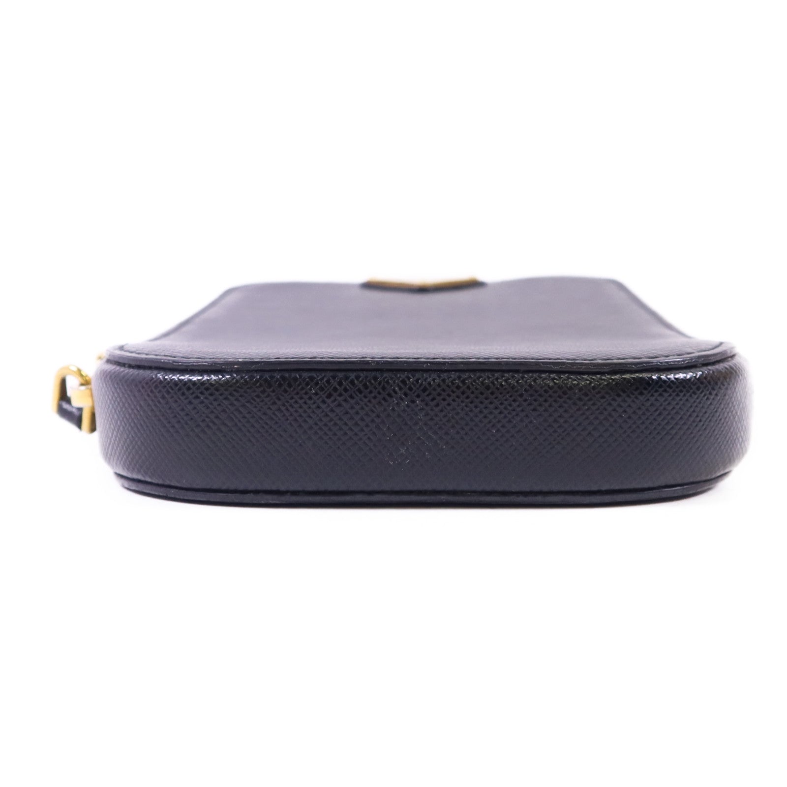 PRADA 牛皮皮革Saffiano Phone Case金扣手挽袋