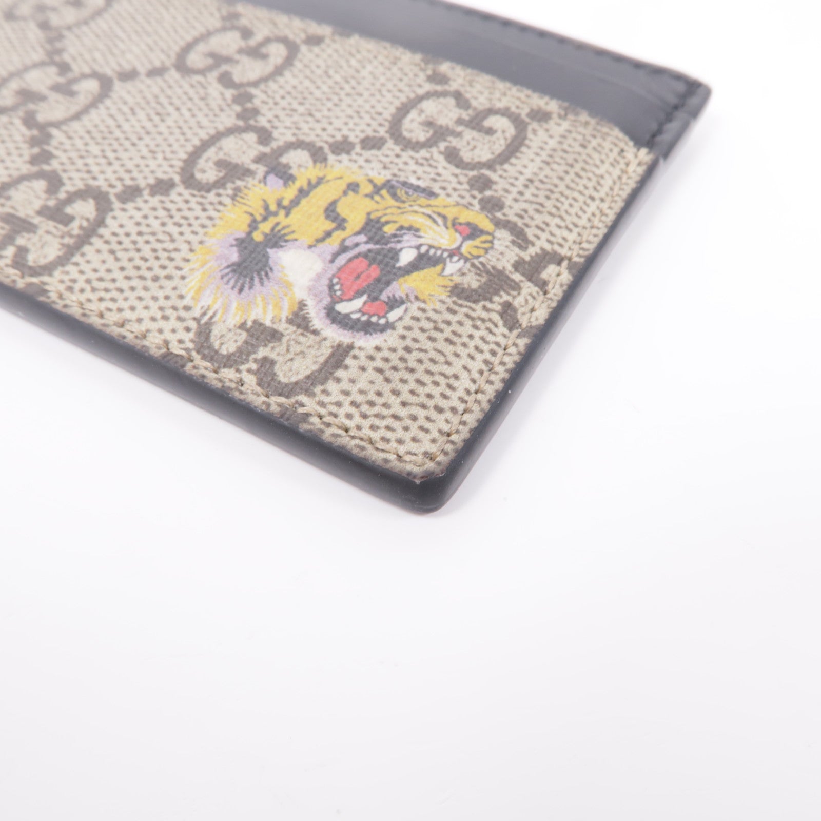 GUCCI 塗層帆布Tiger Card Case卡片套
