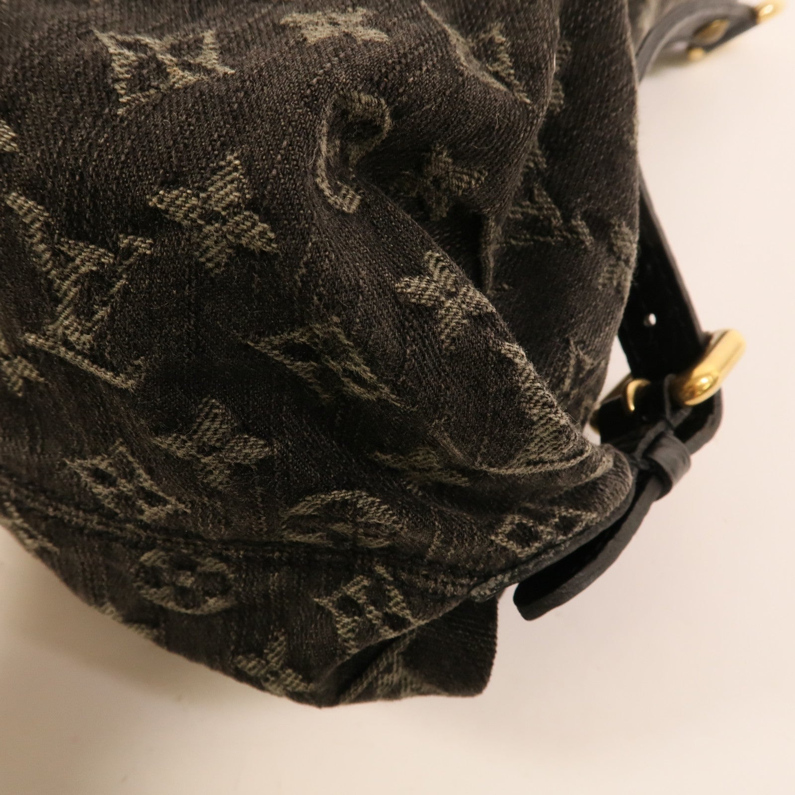LOUIS VUITTON Monogram Denim Neo Cabby MM金扣手挽肩背兩用袋