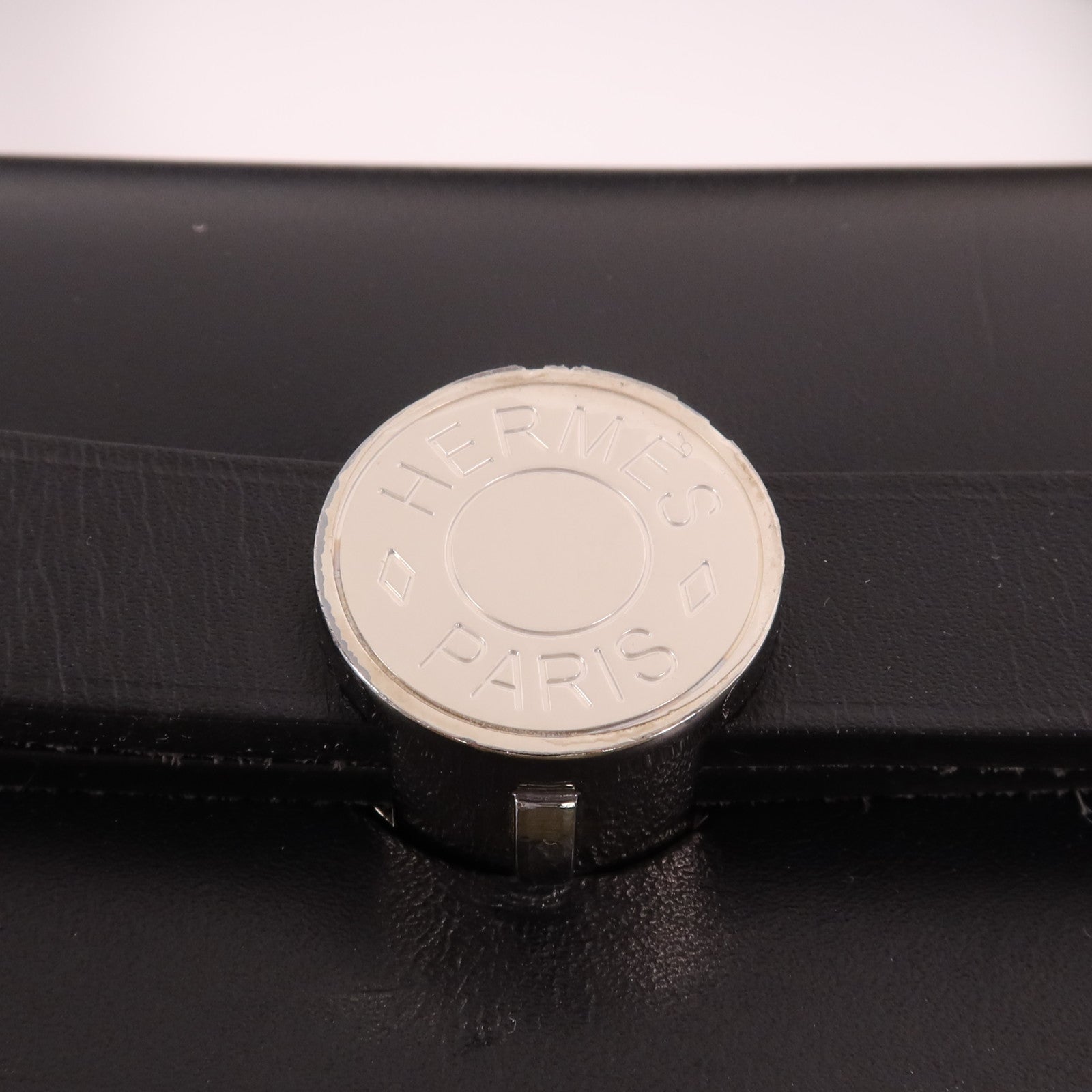 HERMES 塗層帆布Herbag PM銀扣手挽肩背兩用袋Lichen/Noir