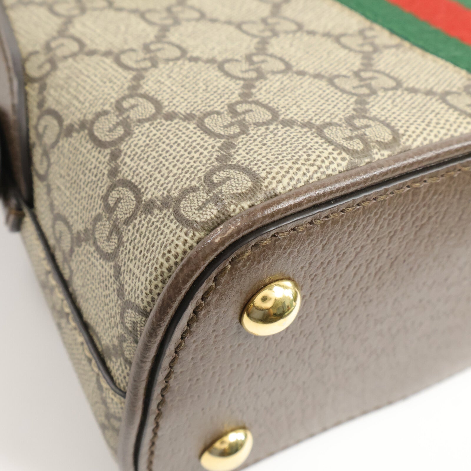 GUCCI 塗層帆布Ophidia GG Mini Top Handle手挽肩背兩用袋