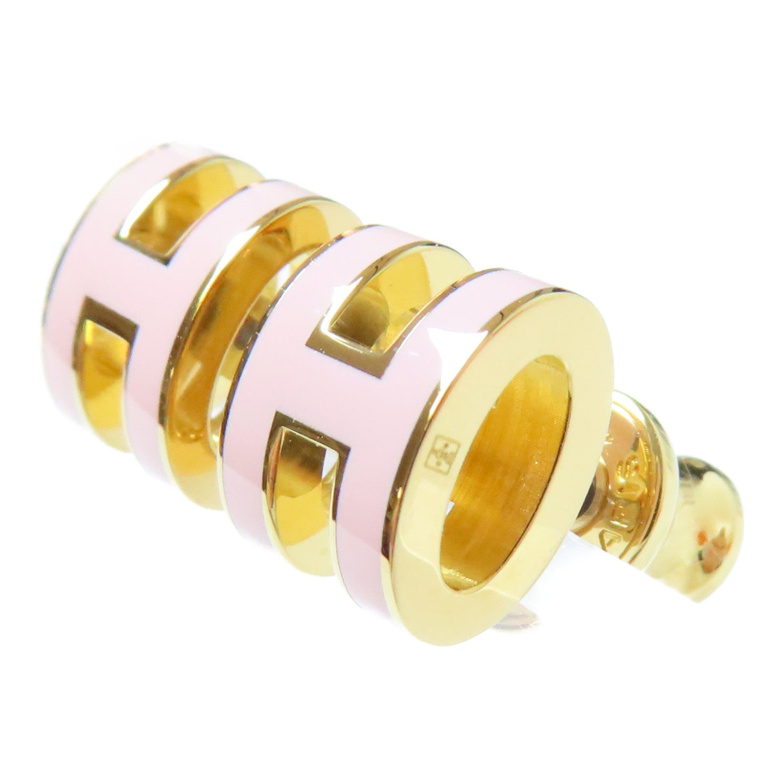 HERMES 金屬Earrings耳環粉紅色/金色