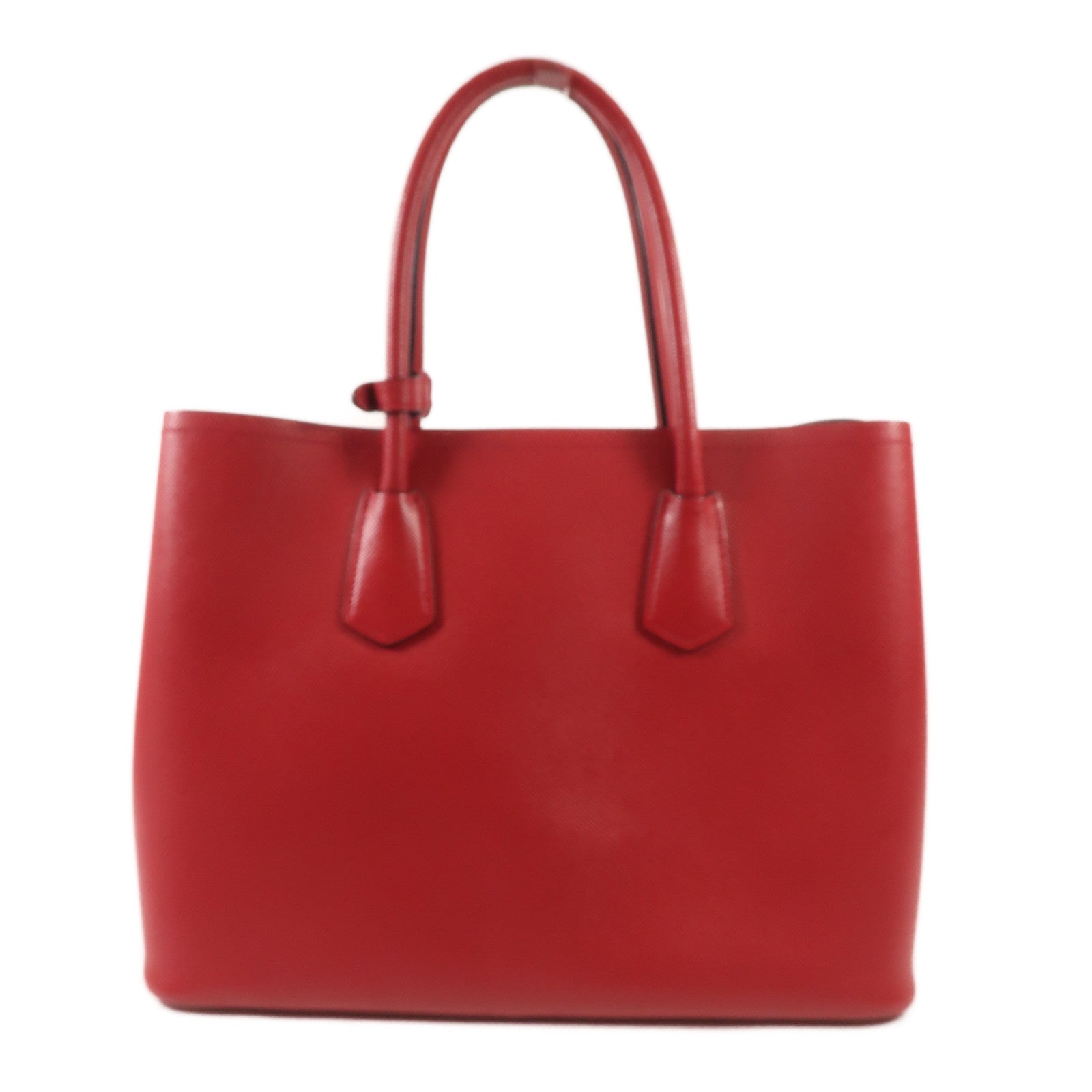 PRADA Saffiano皮革金扣手挽肩背兩用袋