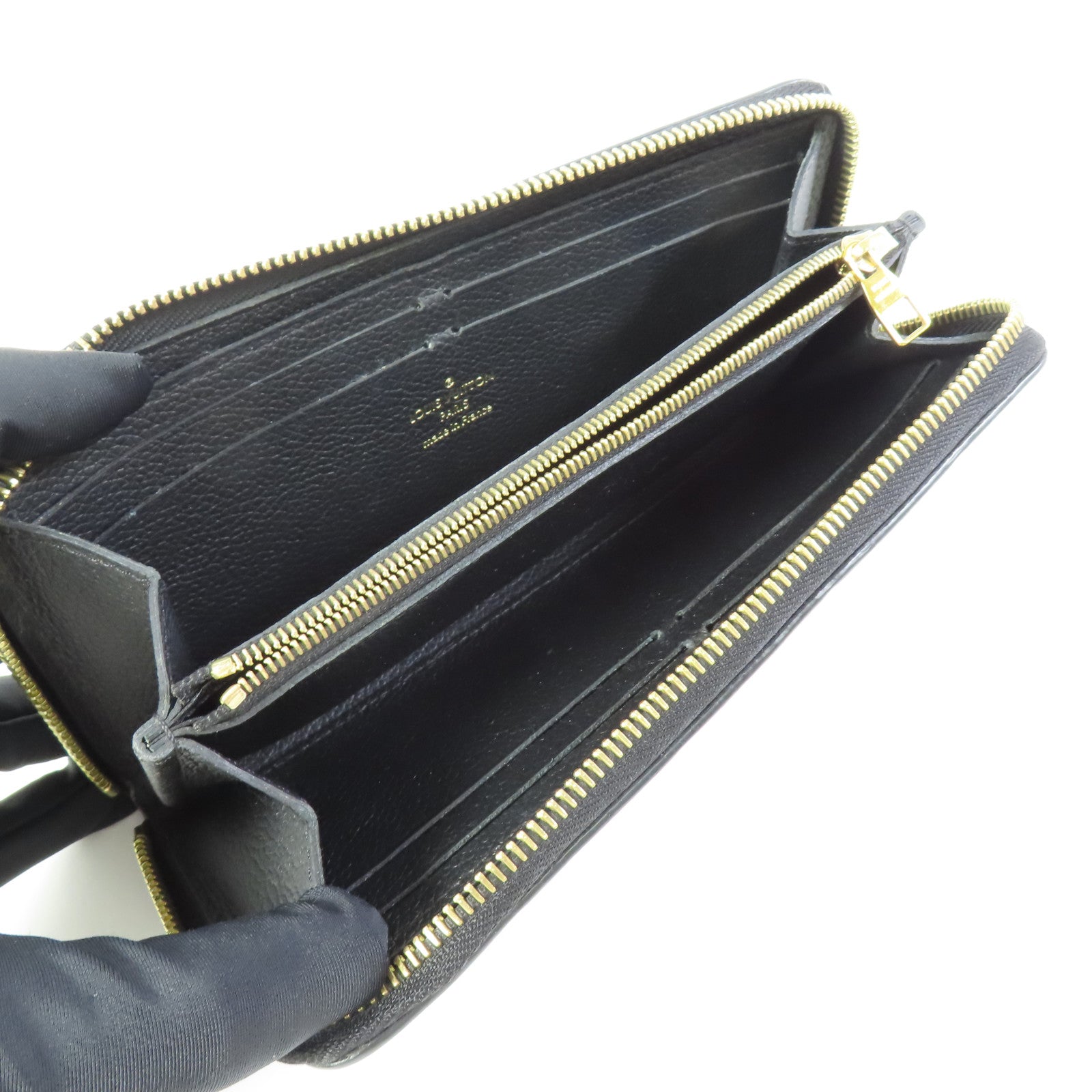 LOUIS VUITTON Monogram Empreinte Clemence Long Wallet金扣長錢包