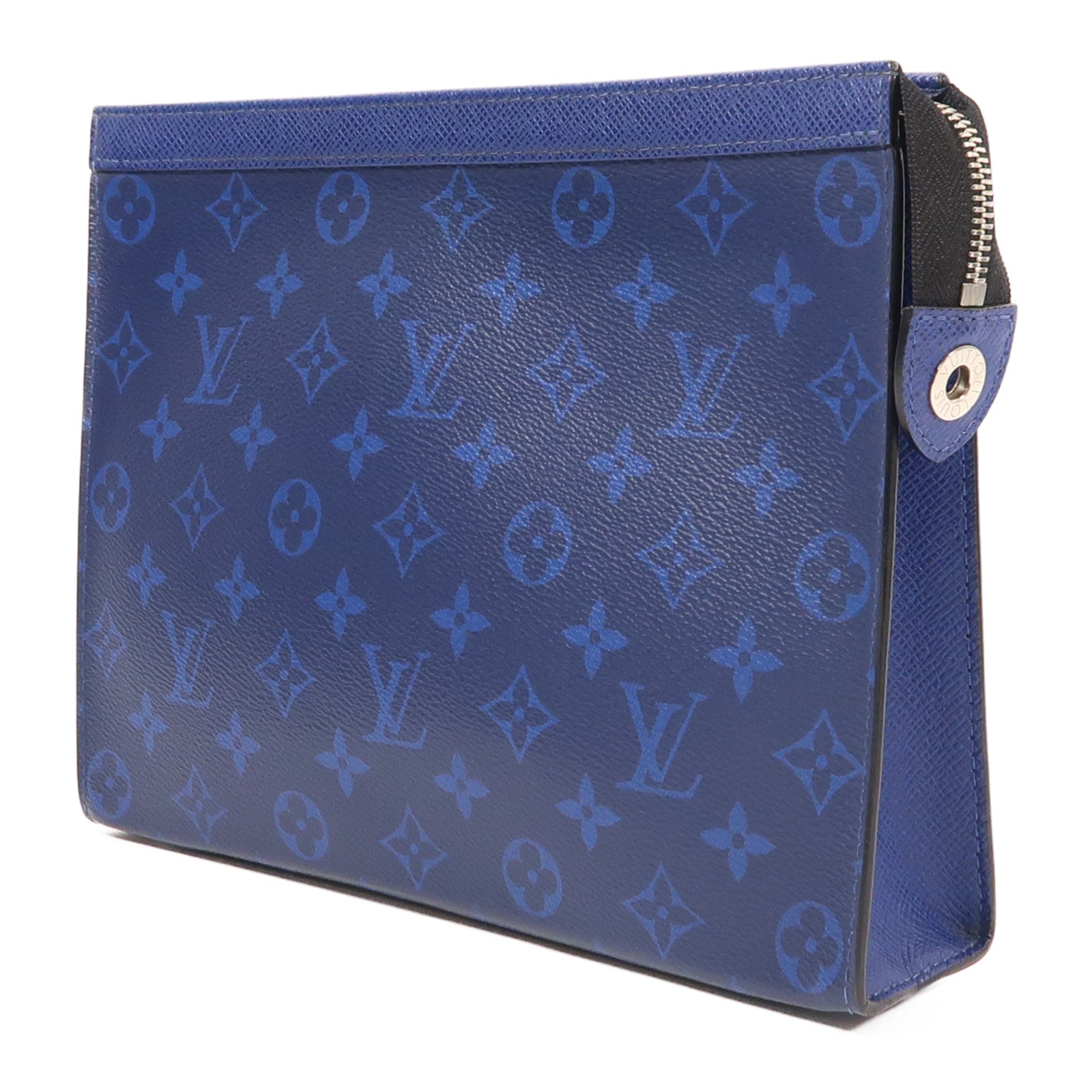 LOUIS VUITTON Taigarama Pochette Vogage MM銀扣手拿包
