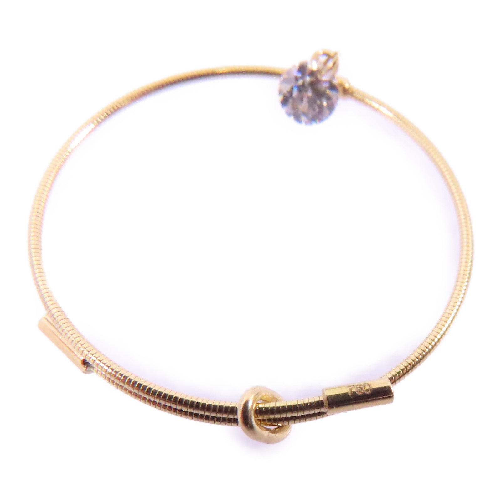 JEWELRY 18K黄金Diamond Ring 0.07ct鑽石戒指US#7