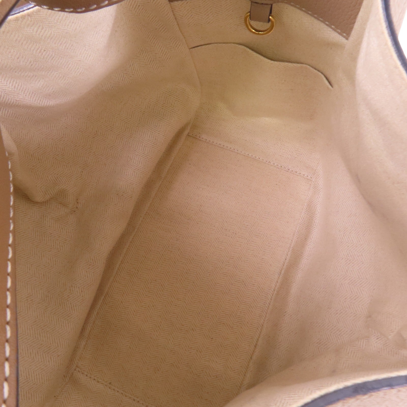 LOEWE GHW Hammock Small Hand Shoulder Bag Calfskin Leather Beige