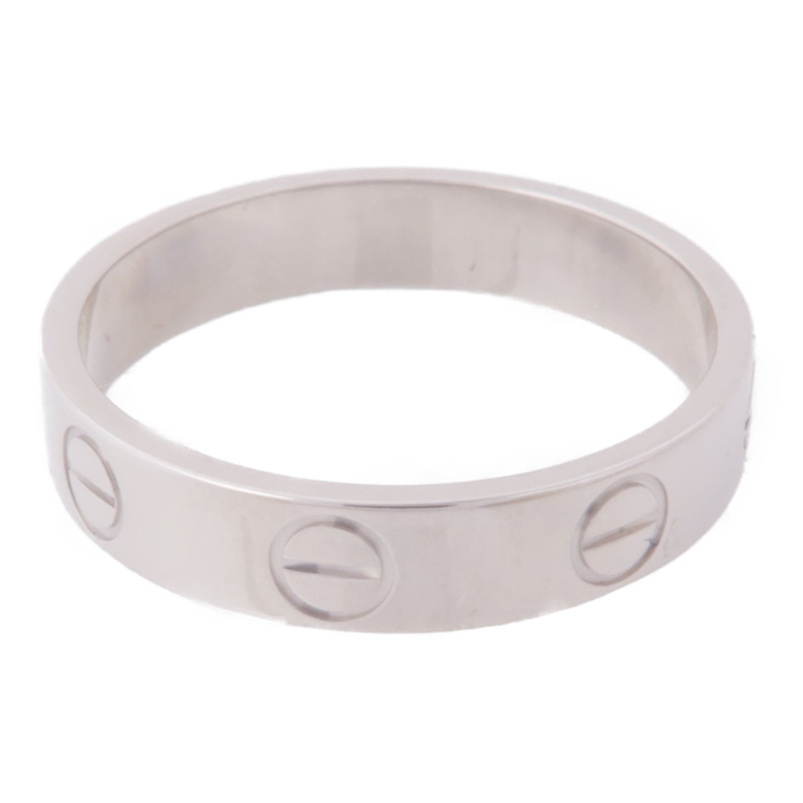 CARTIER 18K白金Love Ring戒指Cartier#50/US#5.25