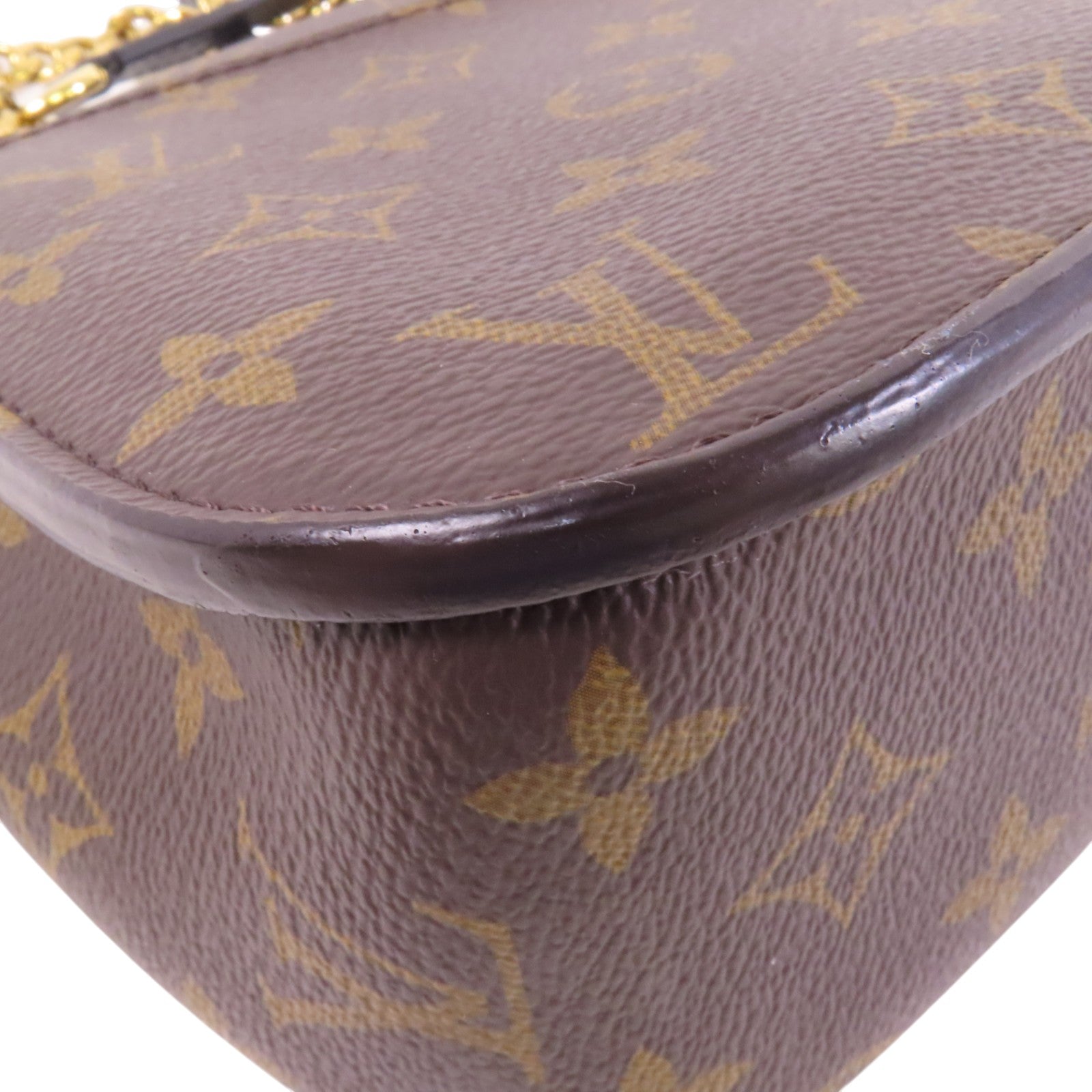 LOUIS VUITTON Monogram Passy銀扣鏈帶肩背袋