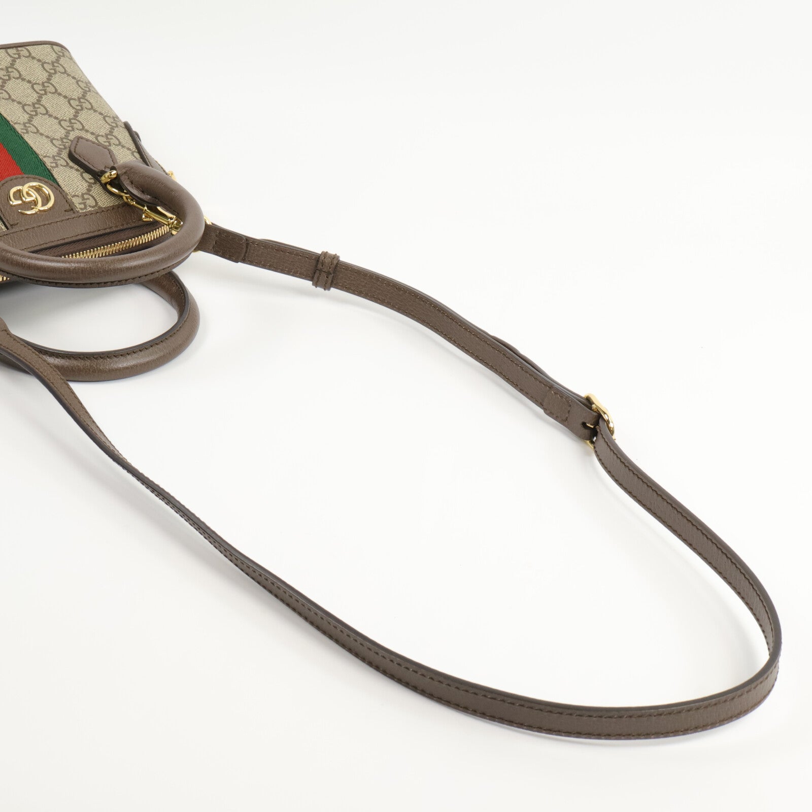 GUCCI 塗層帆布Ophidia GG Mini Top Handle手挽肩背兩用袋