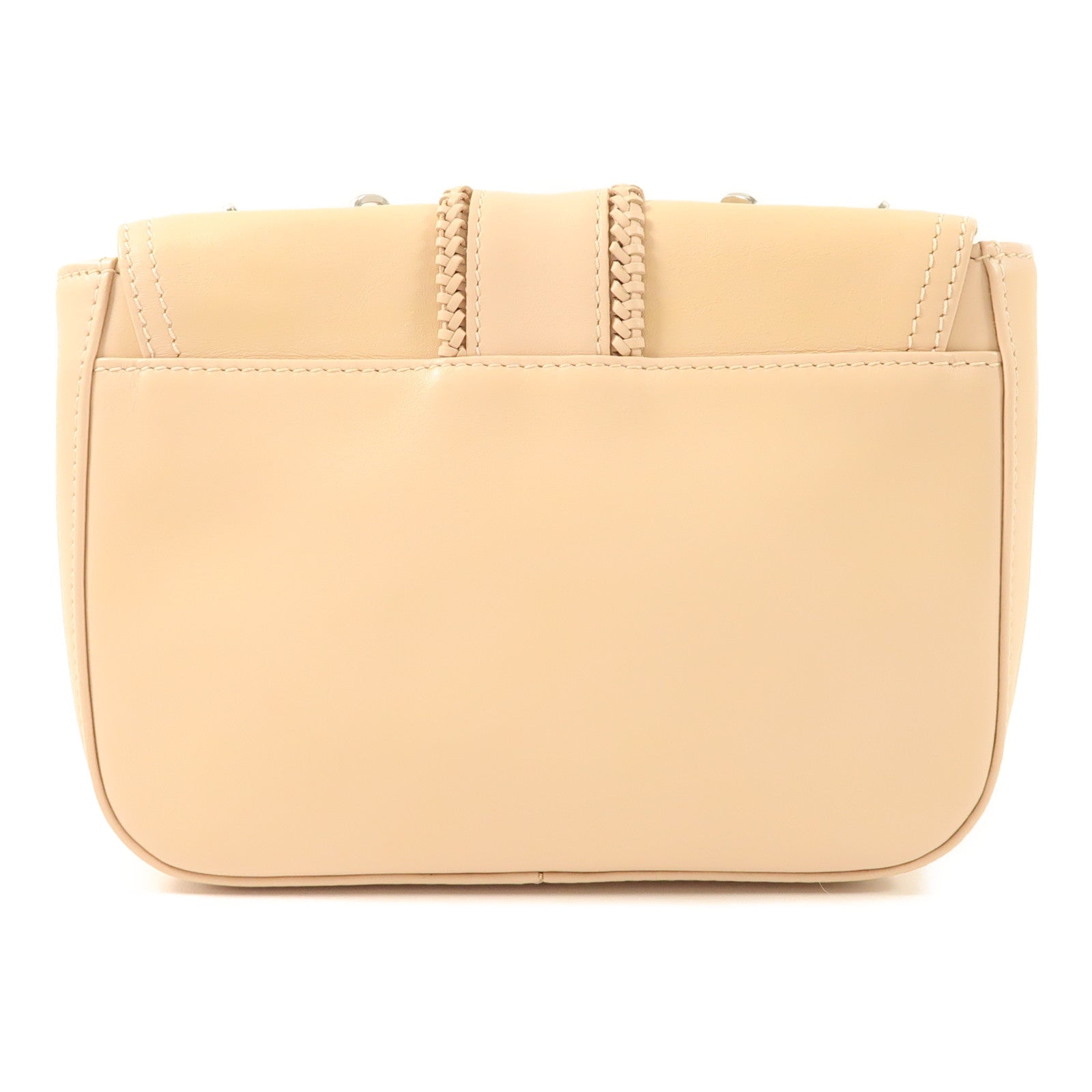 Longchamp 牛皮皮革Chain Shoulder銀扣鏈帶肩背袋