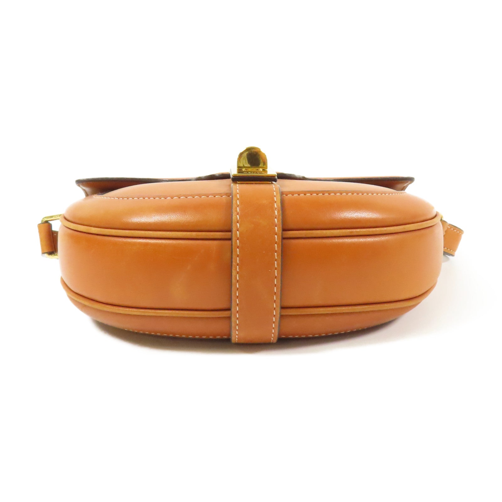 CELINE 牛皮皮革Besace 金扣肩背袋