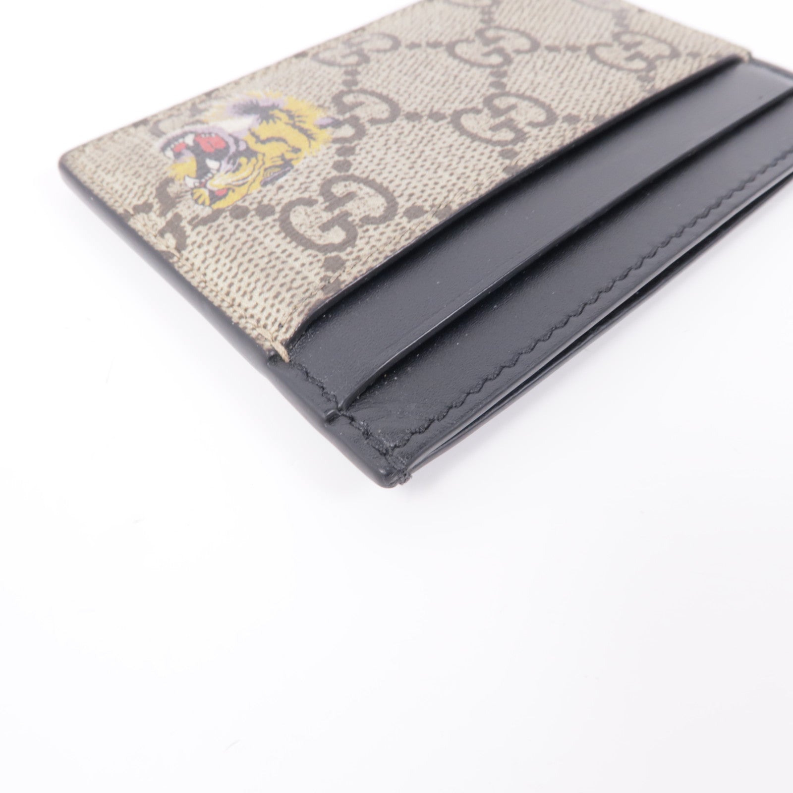 GUCCI 塗層帆布Tiger Card Case卡片套