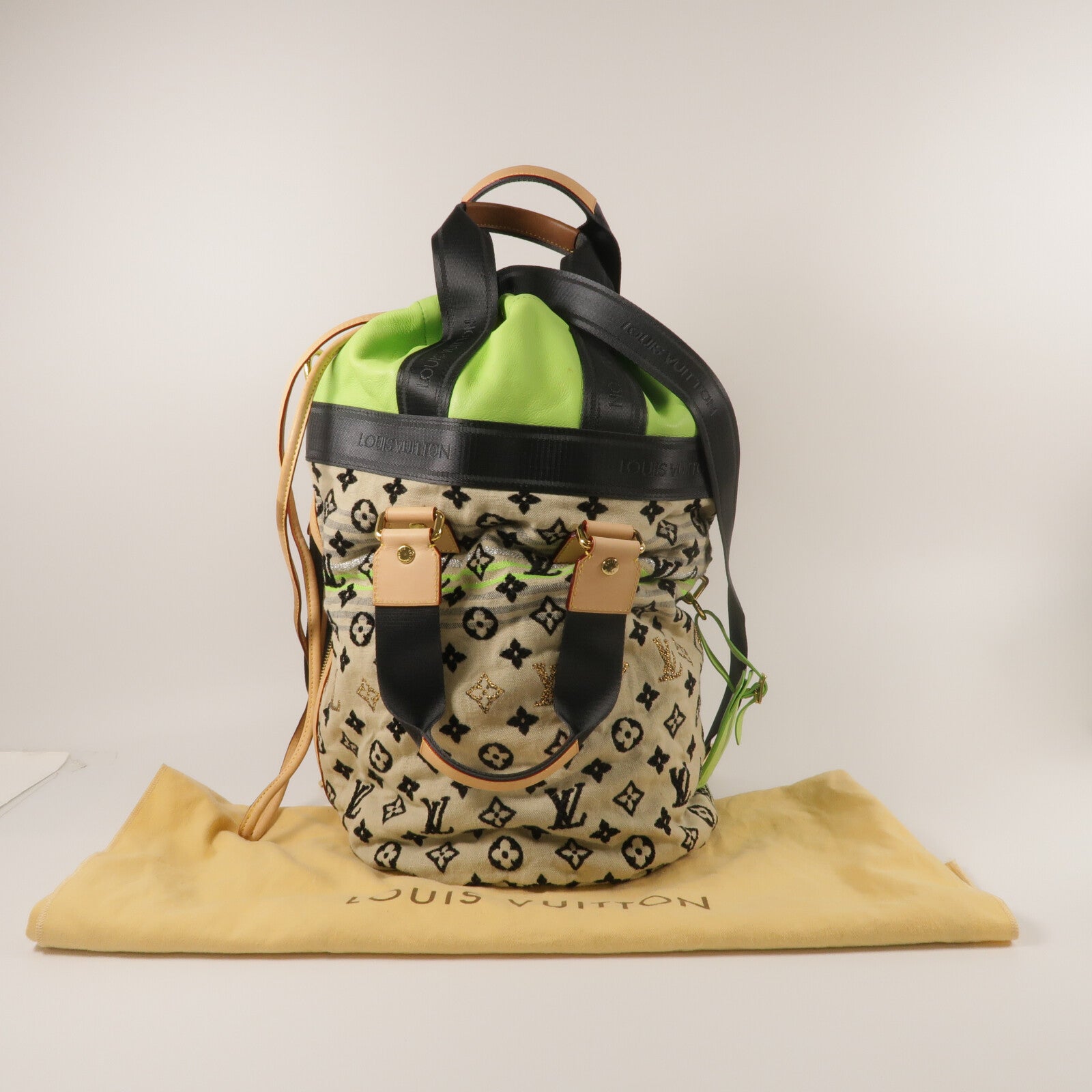 LOUIS VUITTON Monogram Cheche/牛皮皮革Gypsy PM手挽肩背兩用袋